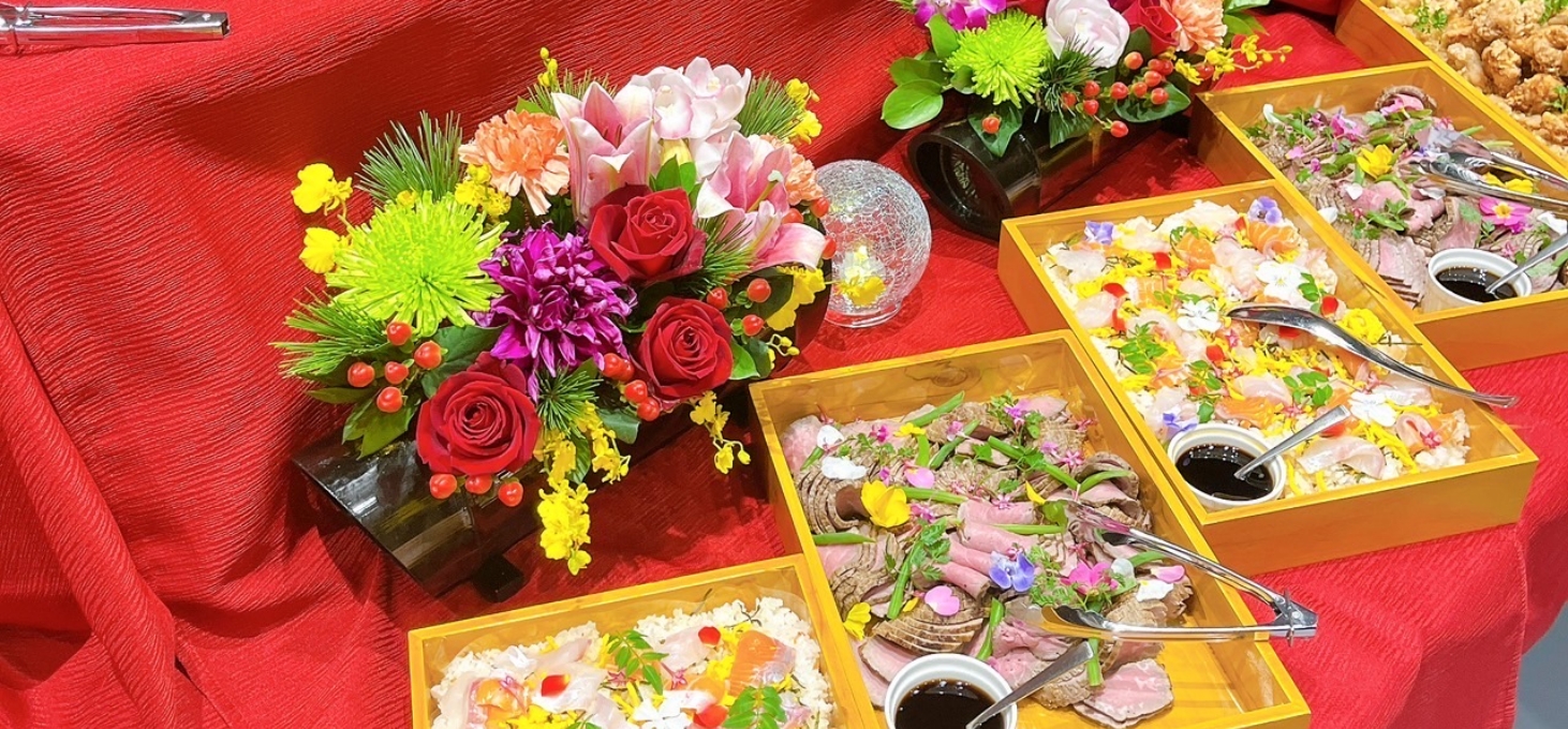 新年会で一般社団法人茨木青年会議所様にご提供したケータリング料理画像01